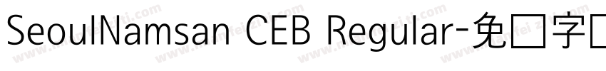 SeoulNamsan CEB Regular字体转换